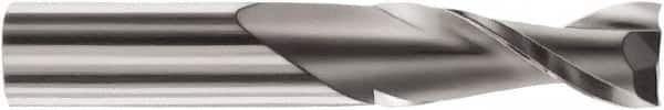 SGS - 8mm Cutting Diam x 25mm Length of Cut, 2 Flute, Upcut Spiral Router Bit - Uncoated, Right Hand Cut, Solid Carbide, 63mm OAL x 8mm Shank Diam, Square End - Caliber Tooling