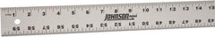 Johnson Level & Tool - 60" Long, 1/8, 1/16" Graduation, Aluminum Rule - English Graduation Style, Gray, Anodized Finish - Caliber Tooling