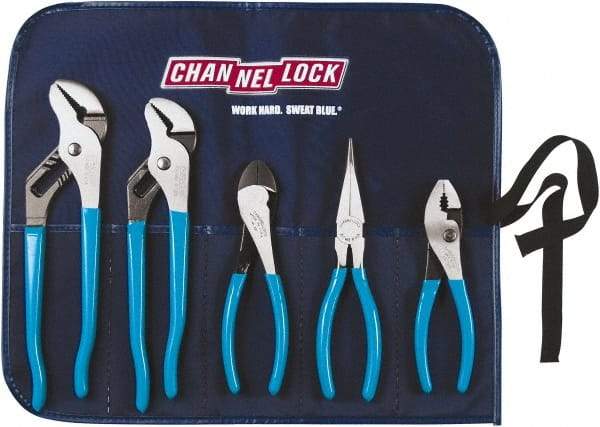 Channellock - 5 Piece Plier Set - Comes in Tool Roll - Caliber Tooling