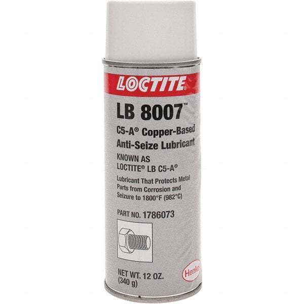 Loctite - 16 oz Aerosol High Temperature Anti-Seize Lubricant - Copper, 1,800°F - Caliber Tooling