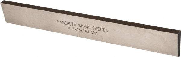 Seco - 4 mm Wide x 16 mm High x 140 mm Long, Parallel Cutoff Blade - WKE45 Grade, Bright Finish - Exact Industrial Supply