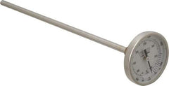 Wika - 9 Inch Long Stem, 2 Inch Dial Diameter, Stainless Steel, Back Connected Bi-Metal Thermometer - 65 to 400°C, 1% Accuracy - Caliber Tooling