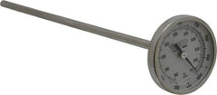 Wika - 9 Inch Long Stem, 2 Inch Dial Diameter, Stainless Steel, Back Connected Bi-Metal Thermometer - 100 to 540°C, 1% Accuracy - Caliber Tooling