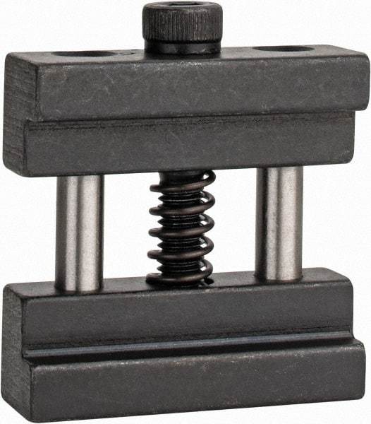 Interstate - 1 Piece Vise Work Stop - Steel, 1.42" Wide - Caliber Tooling