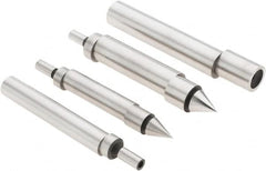 Value Collection - Double, Single End, Edge Finder Set - Ball, Conical, Cylindrical Head Type, Includes 4 Attachments, 4 Pieces - Caliber Tooling