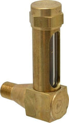 LDI Industries - 1-3/8 Inch Long Sight, 1/8 Inch Thread Size, Buna-N Seal Short Elbow, Vented Oil-Level Indicators and Gauge - 2-3/8 Inch Length to Center of Base - Caliber Tooling