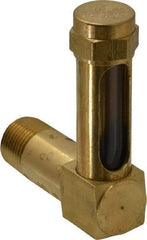 LDI Industries - 1-3/8 Inch Long Sight, 3/8 Inch Thread Size, Buna-N Seal Long Elbow, Vented Oil-Level Indicators and Gauge - 2-3/8 Inch Length to Center of Base - Caliber Tooling