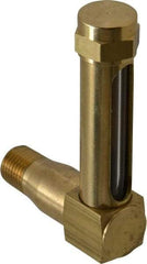 LDI Industries - 1-7/8 Inch Long Sight, 1/4 Inch Thread Size, Buna-N Seal Long Elbow, Vented Oil-Level Indicators and Gauge - 2-7/8 Inch Length to Center of Base - Caliber Tooling