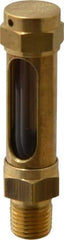 LDI Industries - 1-3/8 Inch Long Sight, 1/4 Inch Thread Size, Buna-N Seal Straight to Male Thread, Vented Oil-Level Indicators and Gauge - 3 Inch Length - Caliber Tooling