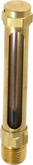 LDI Industries - 2-3/4 Inch Long Sight, 3/8 Inch Thread Size, Buna-N Seal Straight to Male Thread, Vented Oil-Level Indicators and Gauge - 4-1/2 Inch Length - Caliber Tooling