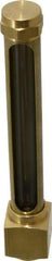 LDI Industries - 4-1/4 Inch Long Sight, 1/2 Inch Thread Size, Buna-N Seal Elbow to Female Thread, Vented Oil-Level Indicators and Gauge - 5-3/4 Inch Length to Center of Base - Caliber Tooling