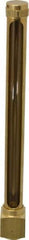 LDI Industries - 7-1/2 Inch Long Sight, 1/2 Inch Thread Size, Buna-N Seal Elbow to Female Thread, Vented Oil-Level Indicators and Gauge - 9 Inch Length to Center of Base - Caliber Tooling