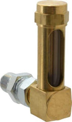 LDI Industries - 1-3/8 Inch Long Sight, 1/4 Inch Thread Size, Buna-N Seal Union Coupling, Vented Oil-Level Indicators and Gauge - 2-3/8 Inch Length to Center of Base - Caliber Tooling