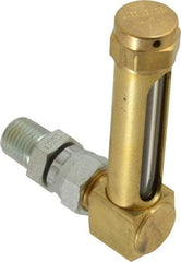 LDI Industries - 1-7/8 Inch Long Sight, 1/4 Inch Thread Size, Buna-N Seal Union Coupling, Vented Oil-Level Indicators and Gauge - 2-7/8 Inch Length to Center of Base - Caliber Tooling