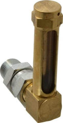 LDI Industries - 1-7/8 Inch Long Sight, 3/8 Inch Thread Size, Buna-N Seal Union Coupling, Vented Oil-Level Indicators and Gauge - 2-7/8 Inch Length to Center of Base - Caliber Tooling