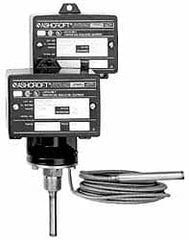 Ashcroft - 1 to 100°F, Watertight Single Setpoint Temp Switch - 10 Ft. Capillary - Caliber Tooling