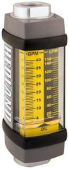 Hedland - 1-1/4" SAE Port Oil & Petroleum-Based Liquid Flowmeter - 3000 Max psi, 5 to 50 GPM, Anodized Aluminum - Caliber Tooling