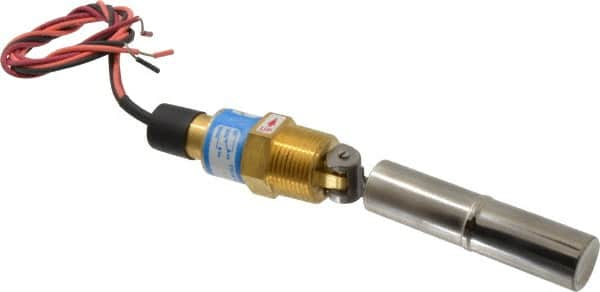 Thomas Products Ltd. - 1" Thread, 900 Max psi, 300°F Max, Liquid Level Side Mounted Float Switches - Brass Stem - Caliber Tooling