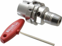 Accupro - HSK63A Taper Shank, 12mm Hole Diam, Hydraulic Tool Holder/Chuck - 32mm Nose Diam, 85mm Projection, 30.5mm Clamp Depth, 25,000 RPM - Exact Industrial Supply