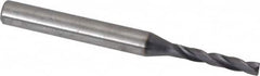 Kennametal - 1/8" 180° Spiral Flute Solid Carbide Screw Machine Drill Bit - Caliber Tooling