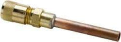 Parker - 500 Max psi, 1/2 Tube OD, Extended Copper Tube Access Valve - Brass - Caliber Tooling