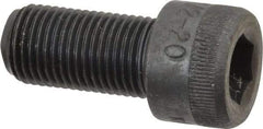 Made in USA - 1/2-20 UNF Hex Socket Drive, Socket Cap Screw - Alloy Steel, Black Oxide Finish, Fully Threaded, 1" Length Under Head - Caliber Tooling