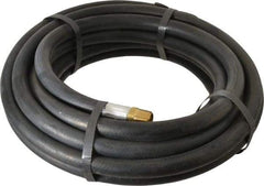 Alliance Hose & Rubber - 3/8" ID x 23/32" OD 25' Long Multipurpose Air Hose - MNPT x FNPT(Swivel) Ends, 300 Working psi, -40 to 190°F, 3/8" Fitting, Black - Caliber Tooling