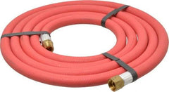 Alliance Hose & Rubber - 3/8" ID x 23/32" OD 10' Long Multipurpose Air Hose - MNPT x FNPT(Swivel) Ends, 300 Working psi, -40 to 190°F, 3/8" Fitting, Red - Caliber Tooling