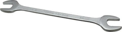 Proto - 13/16" x 7/8" Standard Extra Thin Open End Wrench - 10" OAL, Double End, Satin Finish, 15° Head Angle - Caliber Tooling