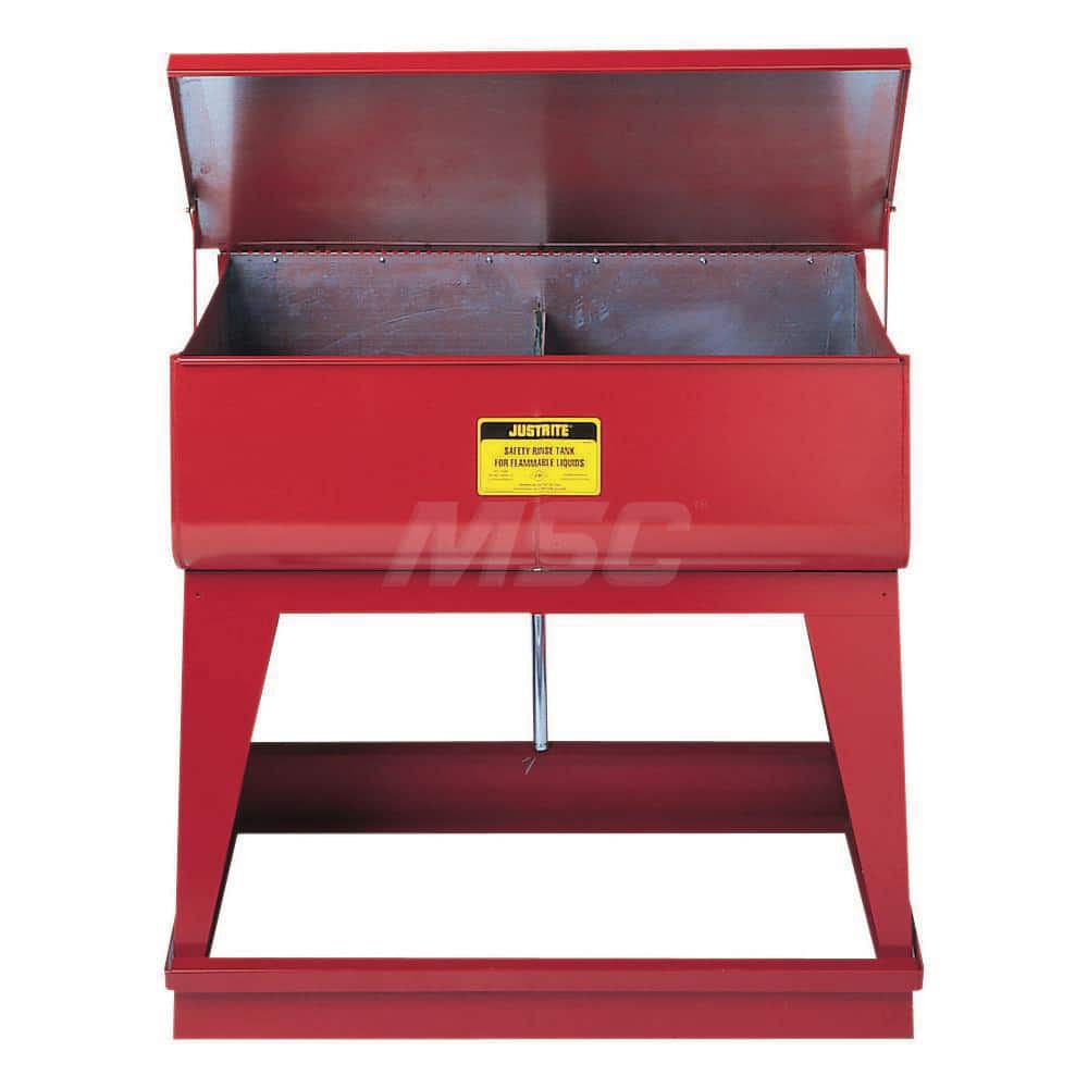 Safety Bench Cans & Dip/Wash Tanks; Type: Rinse Tank; Capacity (pt.): 8.000; Can Material: Steel; Capacity: 8.000; Capacity (Qt.): 8.000; Color: Red; Capacity (Gal.): 8.000