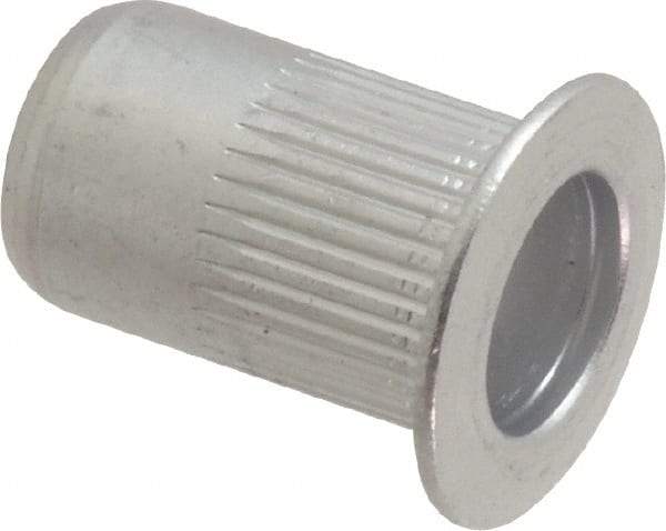 RivetKing - 0.02 to 0.13" Grip, Aluminum Standard Rivet Nut - Uncoated, Countersunk Head - Caliber Tooling