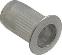 RivetKing - #10-24, 0.02 to 0.13" Grip, 19/64" Drill, Aluminum Standard Rivet Nut - Uncoated, Countersunk Head - Caliber Tooling