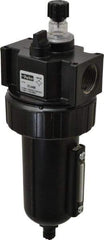 Parker - 3/4" NPT, 250 Max psi Standard Mist Lubricator - Metal Bowl with Sight Glass, Zinc Body, 90 CFM, 175°F Max Temp, 3.24" Wide x 9.27" High - Caliber Tooling