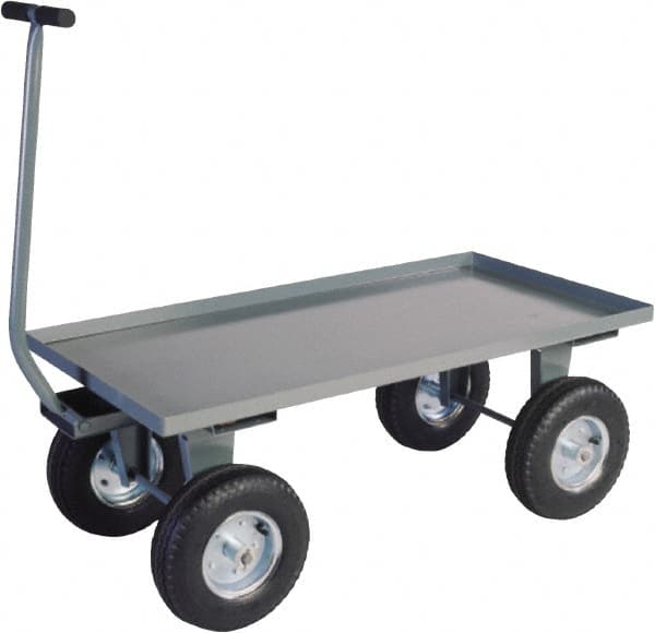 Jamco - 2,000 Lb Capacity Steel Wagon Truck - Steel Deck, 30" OAW - Caliber Tooling