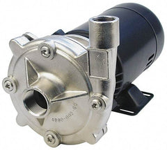 Pentair - ODP Motor, 208-230/460 Volt, 3 Phase, 1/2 HP, Stainless Steel Straight Pump - 1-1/4 Inch Inlet, 1 Inch Outlet, 82 Max Head psi, Stainless Steel Impeller, Viton Seal, 82 Ft. Shut Off - Caliber Tooling