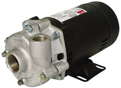 Pentair - ODP Motor, 208-230/460 Volt, 3 Phase, 3/4 HP, Stainless Steel Straight Pump - 1 Inch Inlet, 3/4 Inch Outlet, 55 Max Head psi, Stainless Steel Impeller, Viton Seal, 55 Ft. Shut Off - Caliber Tooling