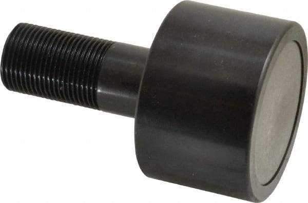 Accurate Bushing - 2-1/2" Roller Diam x 1-11/16" Width, 1" Stud Diam x 2-1/4" Length, Plain Load Roller - Steel, 1-1/2" Thread Length, 1-14 Thread, 5,120 Lb Dynamic Cap, 3,120 Lb Static Cap - Caliber Tooling