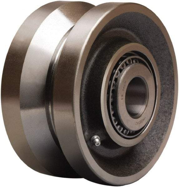 Hamilton - 6 Inch Diameter x 3 Inch Wide, Forged Steel Caster Wheel - 4,500 Lb. Capacity, 3-1/4 Inch Hub Length, 1-1/2 Inch Axle Diameter, Straight Roller Bearing - Caliber Tooling