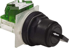 Schneider Electric - 1.18 Inch Mount Hole, 2 Position, Knob and Pushbutton Operated, Selector Switch - Black, Maintained (MA), Anticorrosive, Weatherproof, Dust and Oil Resistant - Caliber Tooling