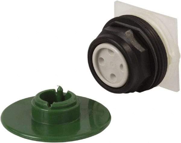 Schneider Electric - 30mm Mount Hole, Extended Mushroom Head, Pushbutton Switch Only - Round, Green Pushbutton, Momentary (MO) - Caliber Tooling