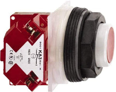 Schneider Electric - 30mm Mount Hole, Extended Straight, Pushbutton Switch with Contact Block - Octagon, Multicolor Pushbutton, Momentary (MO) - Caliber Tooling