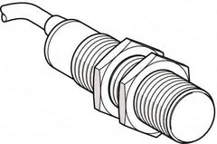 Telemecanique Sensors - PNP, NO/NC, 2mm Detection, Cylinder, Capacitive Proximity Sensor - IP67, 24 VDC, M12x1 Thread, 50mm Long - Caliber Tooling