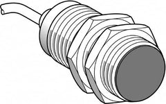 Telemecanique Sensors - NPN, PNP, NC, 15mm Detection, Cylinder, Inductive Proximity Sensor - 2 Wires, IP68, IP69, 12 to 24 VDC, M30x1.5 Thread, 43mm Long - Caliber Tooling