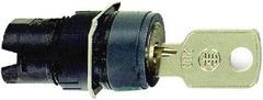 Schneider Electric - 16mm Mount Hole, 3 Position, Key Operated, Selector Switch Only - Momentary (MO), Shock and Vibration Resistant - Caliber Tooling