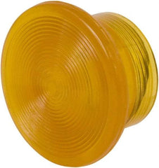 Schneider Electric - Extended Mushroom Head Pushbutton Switch 1-3/8" Knob - Amber, Round Button, Illuminated - Caliber Tooling