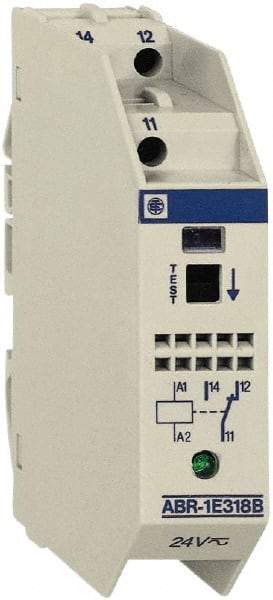 Schneider Electric - 15 Milliamp, 2NO Configuration, Interface Relay Module - DIN Rail Mount, 23 to 104°F, 110 to 127 VDC - Caliber Tooling