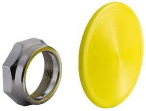 Schneider Electric - Extended Mushroom Head Pushbutton Switch Knob - Yellow, Round Button - Caliber Tooling