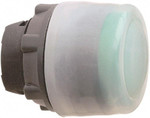 Schneider Electric - 22mm Mount Hole, Flush, Pushbutton Switch Only - Round, Green Pushbutton, Nonilluminated, Momentary (MO) - Caliber Tooling