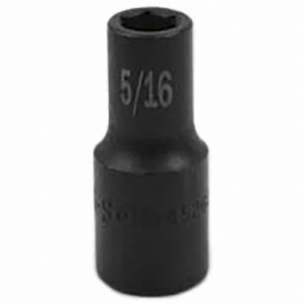 SK - Impact Socket - 3/8"DR 6PT 5/16" SEMI-DEEP SOCKET - Caliber Tooling