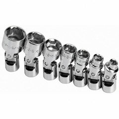 SK - 1/4" Drive Standard Socket Set - 3/16 to 9/16", Inch Measurement Standard - Caliber Tooling